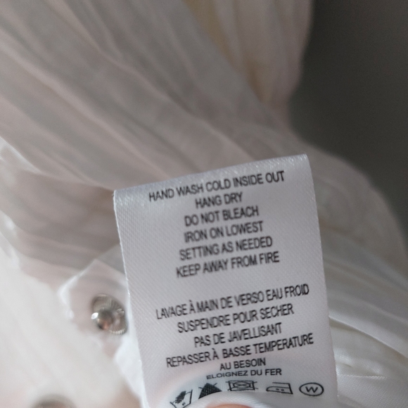 Samuel Dong crepe bubble trench coat Size XL white - Picture 7 of 10